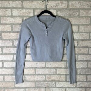 Brandy Melville Ribbed Crop Top- Size S